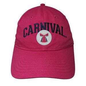Carnival Stretch Strapback Hat Pink One Size Embroidered Vent Holes